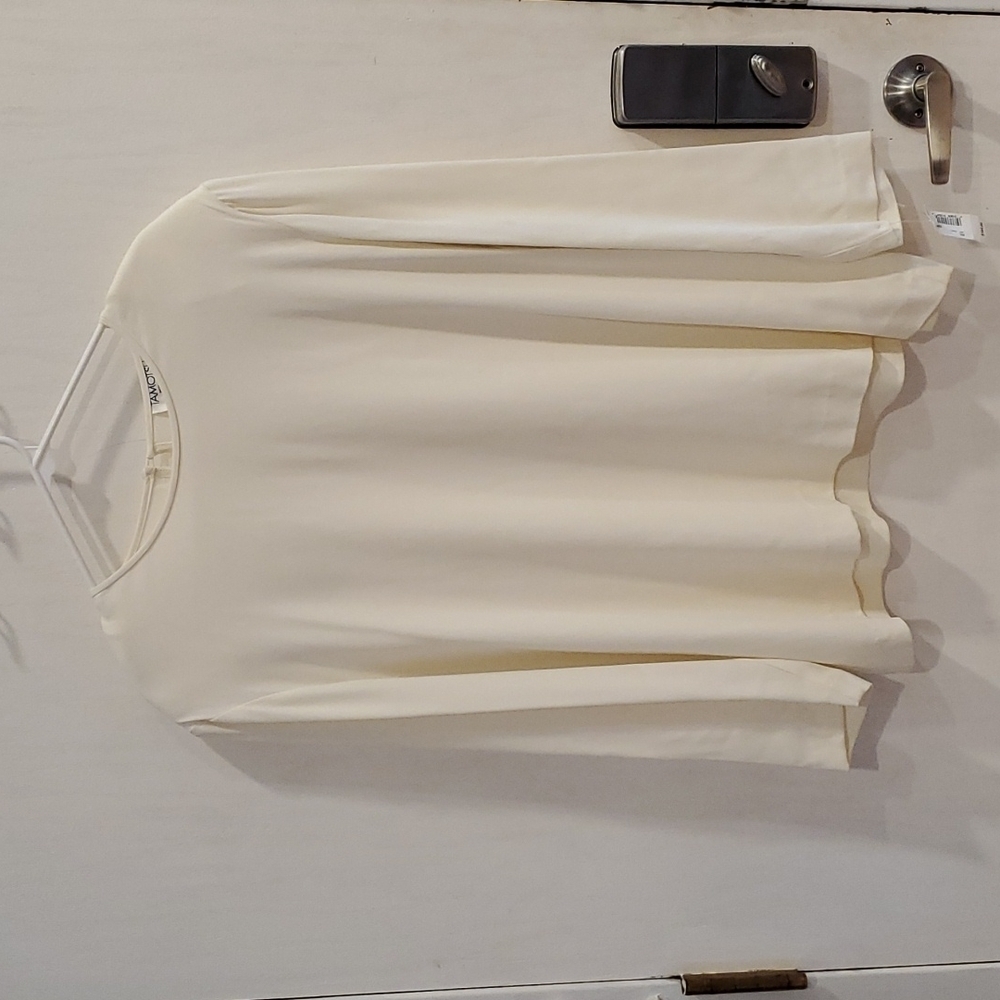 Tamotsu Vintage Ivory Long Sleeve Classic Blouse 2 / US 8 NWT